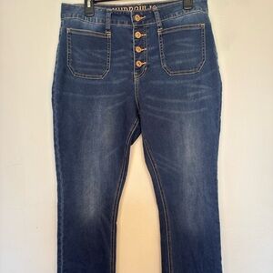 Hydraulic Murray High Rise Slim Straight Women's Blue Jeans Size 12